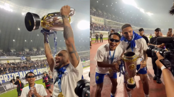 Pemain Persib Bandung, Layvin Kurzawa bersama Beckham Putra