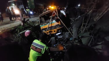 Kecelakaan maut di jalur turunan Bawen, Kabupaten Semarang, Jawa Tengah