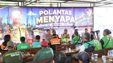 Kakorlantas Polri Irjen Agus Suryonugroho hadiri acara polantas menyapa