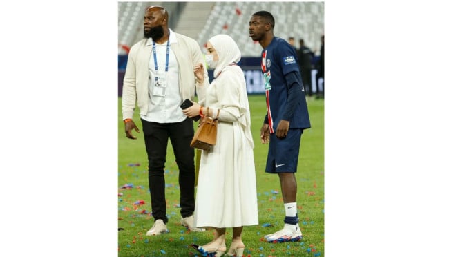 Rima Edbouche istri pemain PSG Ousmane Dembeles
