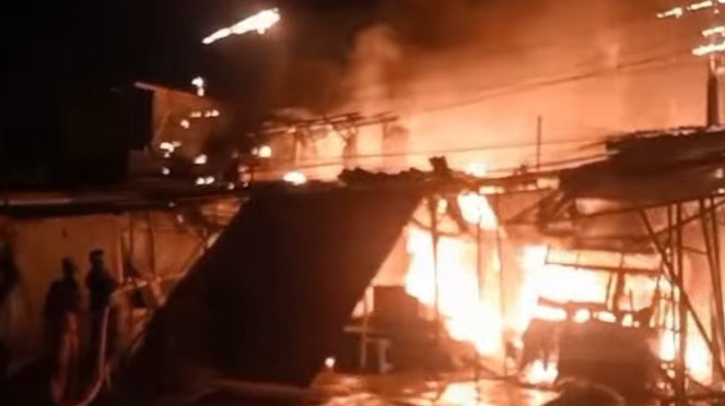 Kebakaran di Pasar Jiung Kemayoran