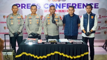 Kapolres Ogan Komering Ilir, AKBP Eko Rubiyanto (tengah)