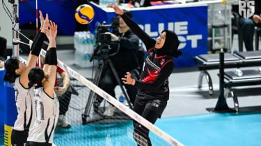 Megawati Hangestri saat masih berseragam Red Sparks