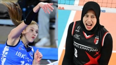 Victoria Danchak dan Megawati Hangestri.