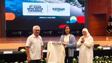 Press Conference PB Akuatik Indonesia dengan Menteri Pariwisata, Widiyanti Putri Wardhana, Kamis 4 Juni 2026
