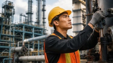 Ilustrasi pekerja blue-collar