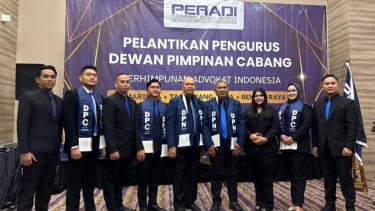 Pelantikan pengurus DPC Peradi Bekasi Raya