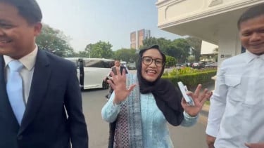 Kepala Badan Gizi Nasional (BGN) Nanik S Deyang di Kompleks Istana Kepresidenan