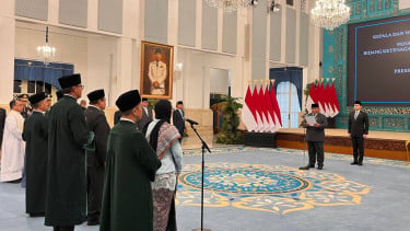 Presiden RI Prabowo Subianto melantik Nanik S Deyang jadi Kepala BGN
