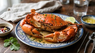Ilustrasi Kepiting Seafood
