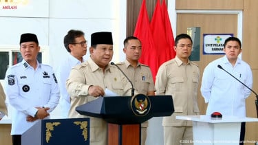 Presiden RI Prabowo Subianto meresmikan RSUD KH Muhammad Thohir di Krui, Lampung
