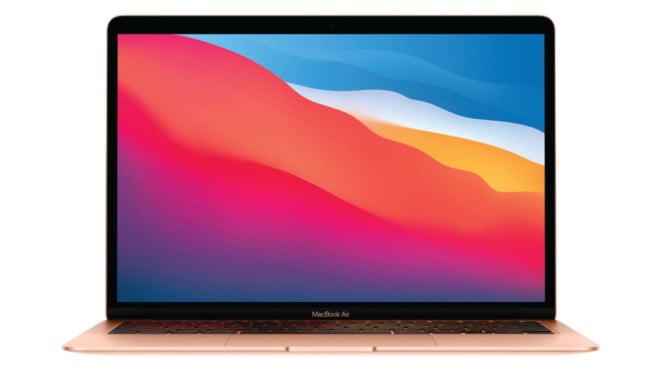 Ilustrasi laptop macbook, 1. Apple MacBook Air M2, 2. ASUS ROG Zephyrus G14, 3. Lenovo IdeaPad Slim 3, 4. HP Spectre x360