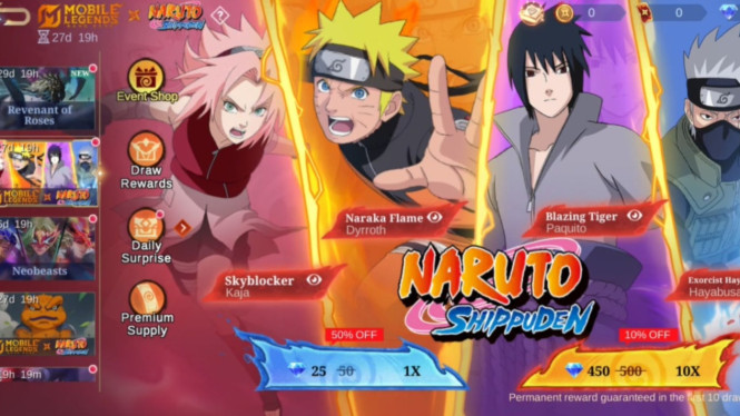 Mobile Legends: Bang Bang (MLBB) X Naruto