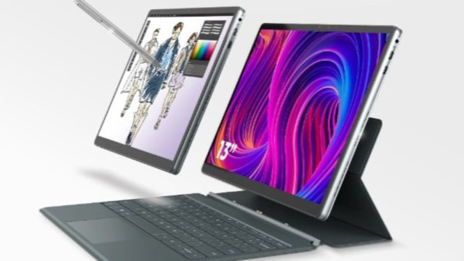 Tablet Advan Evo-X 16, Desain Hybrid dengan Keyboard Magnetik, Layar 16 Inci 2.5K yang Memanjakan Mata, Performa Andal dengan Intel Core i3 Generasi ke-12, Dukungan Stylus dan eGPU, Ideal untuk Kreator, Baterai Cukup untuk Mobilitas Harian, Port Lengkap dan Sistem Operasi Windows 11, Hybrid Lokal yang Layak Dipertimbangkan