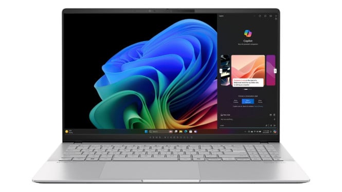 Laptop ASUS Vivobook S15 OLED (S5507), 1. Ditenagai Snapdragon X Elite: Performa AI Super Kencang, 2. Layar OLED 2.8K 120Hz yang Bikin Mata Terpukau, 3. Desain Tipis, Ringan, dan Premium, 4. Keyboard Kekinian dengan Tombol Copilot Khusus, 5. Baterai Awet hingga 18 Jam, 6. Konektivitas Ngebut dengan Wi-Fi 7, 7. Siap Hadapi Masa Depan dengan Windows Copilot+