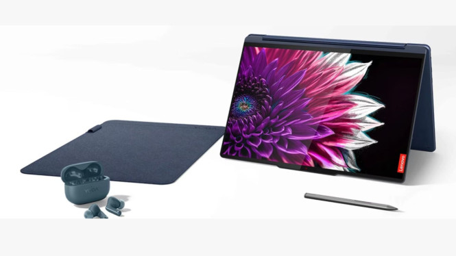 Laptop Lenovo Yoga 9i 2-in-1 (2024), 1. Desain Tipis dan Premium, 2. Layar OLED Tajam dan Imersif, 3. Performa Tangguh dengan Intel Core Ultra, 4. Audio Kelas Studio dari Bowers &amp; Wilkins, 5. Port Lengkap dan Fitur Modern, 6. Daya Tahan Baterai Cukup, Tapi Bukan yang Terbaik