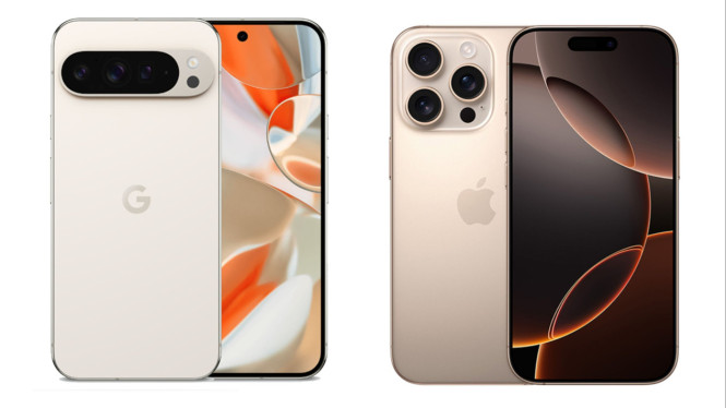 Google Pixel 9 Pro dan iPhone 16 pro, Fitur Lawas Android Dibilang Baru oleh Apple, Desain Kamera iPhone 17 Mirip Pixel, Persaingan Abadi, Siapa Paling Inovatif?, Google Percaya Diri dengan Keunggulan Pixel