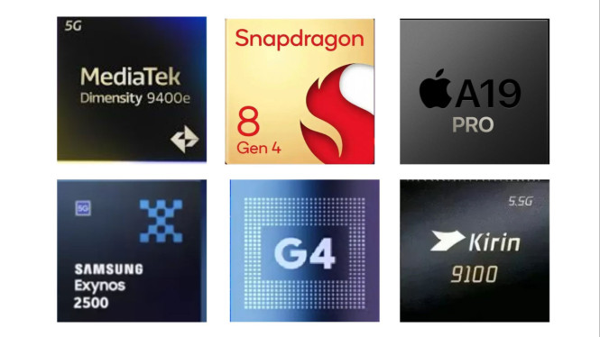 Dimensity 9400e, Snapdragon 8 Gen 4, A19 Pro, Exynos 2500, MediaTek Dimensity 9400e: Raja Efisiensi dengan Performa Menjanjikan, Snapdragon 8 Gen 4: Monster Performa Tanpa Ampun, Apple A19 Pro: Efisiensi Super dan AI Kelas Tinggi, Exynos 2500: Kartu As Samsung dengan Sentuhan AMD, Google Tensor G4: Chipset Cerdas untuk AI Sehari-hari, Huawei Kirin 9100: Comeback Berani dari Negeri Tirai Bambu, Tren Chipset 2025: AI, Efisiensi, dan Koneksi Super Cepat, Pilih Chipset Sesuai Kebutuhan