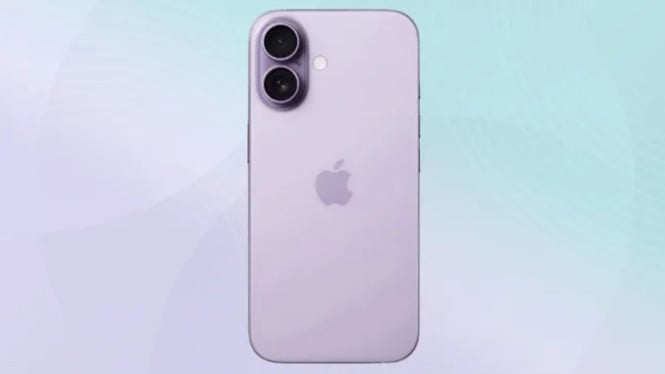 Ilustrasi iPhone 17 warna lavender, 1. Buka Aplikasi Kamera, 2. Aktifkan Kamera Depan, 3. Gunakan Tombol Pengatur Orientasi, 4. Atur Zoom Sesuai Keinginan, 5. Sesuaikan Fitur Otomatis