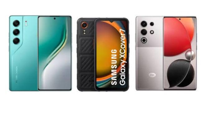 Tecno Camon 40, Itel S25 Ultra, Samsung Galaxy XCover 7, 1. Tecno Camon 40 – Tangguh dan Stylish!, 2. Itel S25 Ultra – Anti Air Harga Cuma Sejutaan!, 3. Samsung Galaxy XCover 7 – Standar Militer Gak Main-main, 4. Unihertz Atom L – Mini Tapi Gahar!, 5. Doogee S41 Pro – Si Baterai Badak Anti Jatuh