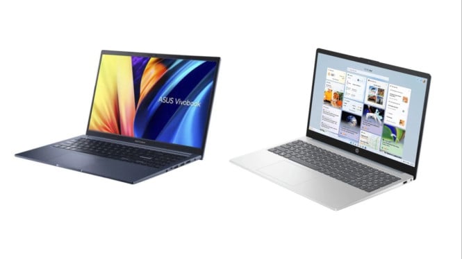 Deretan 5 Laptop Terbaik 2025, 1. Apple MacBook Air M3 (2025), 2. HP Pavilion Plus 14 (2025), 3. ASUS Vivobook 15 (2025), 4. Lenovo IdeaPad Slim 5 (2025), 5. Dell XPS 13 (2025)