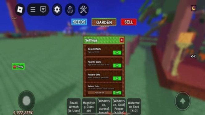 Kode Redeem Roblox Grow A Garden