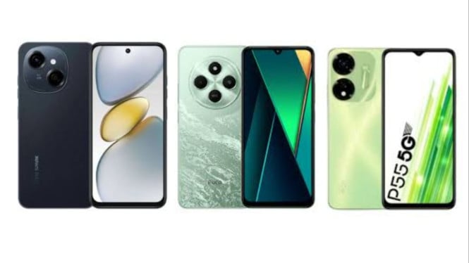 Rekomendasi HP 2 Jutaan terbaik 2025, 1. Tecno Spark Go 1, 2. Poco C75, 3. Itel P55 5G, itel P55 5G, 4. Samsung Galaxy A06, Samsung Galaxy A06, 5. Infinix Hot 50, 6. Tecno Spark 30 Pro, Rekomendasi Tambahan Lainnya, Kesimpulan Pilih Mana?