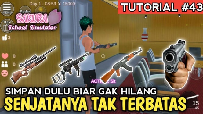 Cara Mendapatkan Senjata Rahasia di Sakura School Simulator