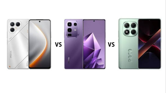 Tecno Pova 7 5G vs Infinix Note 50 Pro vs Poco X7 5G, Tecno Pova 7 5G, Infinix Note 50 Pro, Poco X7 5G, Perbandingan &amp; Analisis, Cocok Buat Siapa?