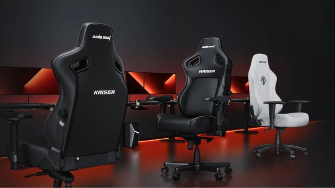 Ilustrasi Kursi Gaming/AndaSeat Kaiser 4 Series, 1. Secretlab Titan Evo Neo 2025, 2. Razer Iskur V3 Pro, 3. Terraflex TF-900 Pro, 4. DXRacer Master Series 2025, 5. Noblechairs Icon Neo, 6. OSIM uThrone X, 7. AndaSeat Kaiser 4 Series