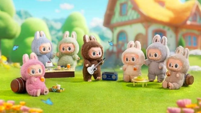 Taman Boneka Labubu Estetik di Sakura School Simulator