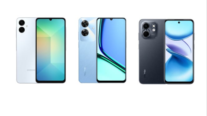 Samsung Galaxy A06, Realme Note 60, Infinix Smart 9, 1. Samsung Galaxy A06, 2. Realme Note 60, 3. Infinix Smart 9, 4. Redmi A3, 5. ZTE Blade A35