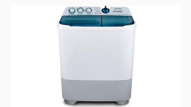 Mesin cuci Sharp Super Aquamagic ES-T85CR/ilustrasi mesin cuci, 1. Proses Mencuci Tidak Sepenuhnya Otomatis, 2. Membutuhkan Banyak Air, 3. Ukurannya Lebih Besar dan Berat, 4. Desain Kurang Modern, 5. Risiko Kerusakan Lebih Tinggi pada Komponen Mekanis, 6. Membutuhkan Tenaga Ekstra, 7. Tidak Ramah Lingkungan