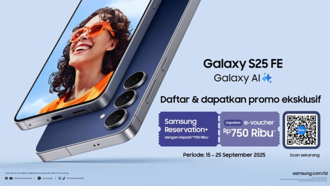 Pemesanan Galaxy S25 FE Resmi Dibuka 15 September, Samsung Galaxy S25 FE, Promo Reservation+, Desain Stylish dengan Sentuhan Ikonik, Kamera Canggih dengan Dukungan Galaxy AI, Performa Kencang dengan Exynos 2400, Fitur Galaxy AI untuk Produktivitas Harian, Worth It dengan Promo Spesial