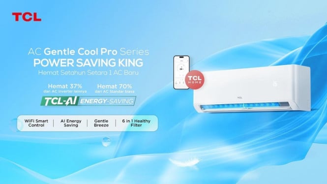 TCL Gentle Cool Pro, 1. Sistem Pembersih Cerdas Otomatis, 2. Enam Lapisan Filter Sehat, 3. Gentle Breeze, Sejuk Tanpa Mengganggu, 4. Hemat Energi dengan Teknologi AI, 5. Pendinginan Super Cepat, 6. Kontrol Cerdas via Smartphone, 7. Durabilitas Maksimal dengan Gold Fin