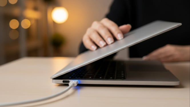 Benarkah Baterai Laptop Baru Harus Dicas 8 Jam?, Ilustrasi ngecas laptop, Asal Usul Mitos 8 Jam Pengisian Baterai, Fakta Teknologi Baterai Laptop Modern, Apa yang Sebaiknya Dilakukan Saat Beli Laptop Baru?, Tips Merawat Baterai Laptop Agar Tahan Lama