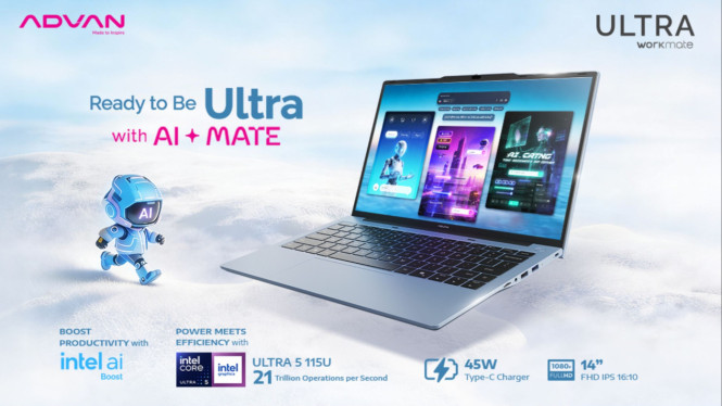 Advan Workmate Ultra, Prosesor Generasi Baru di Harga Tak Masuk Akal, RAM 8GB Jadi Titik Kompromi, Performa Sengaja Ditahan, Desain Sederhana, Port Lengkap, Layak Dibeli?
