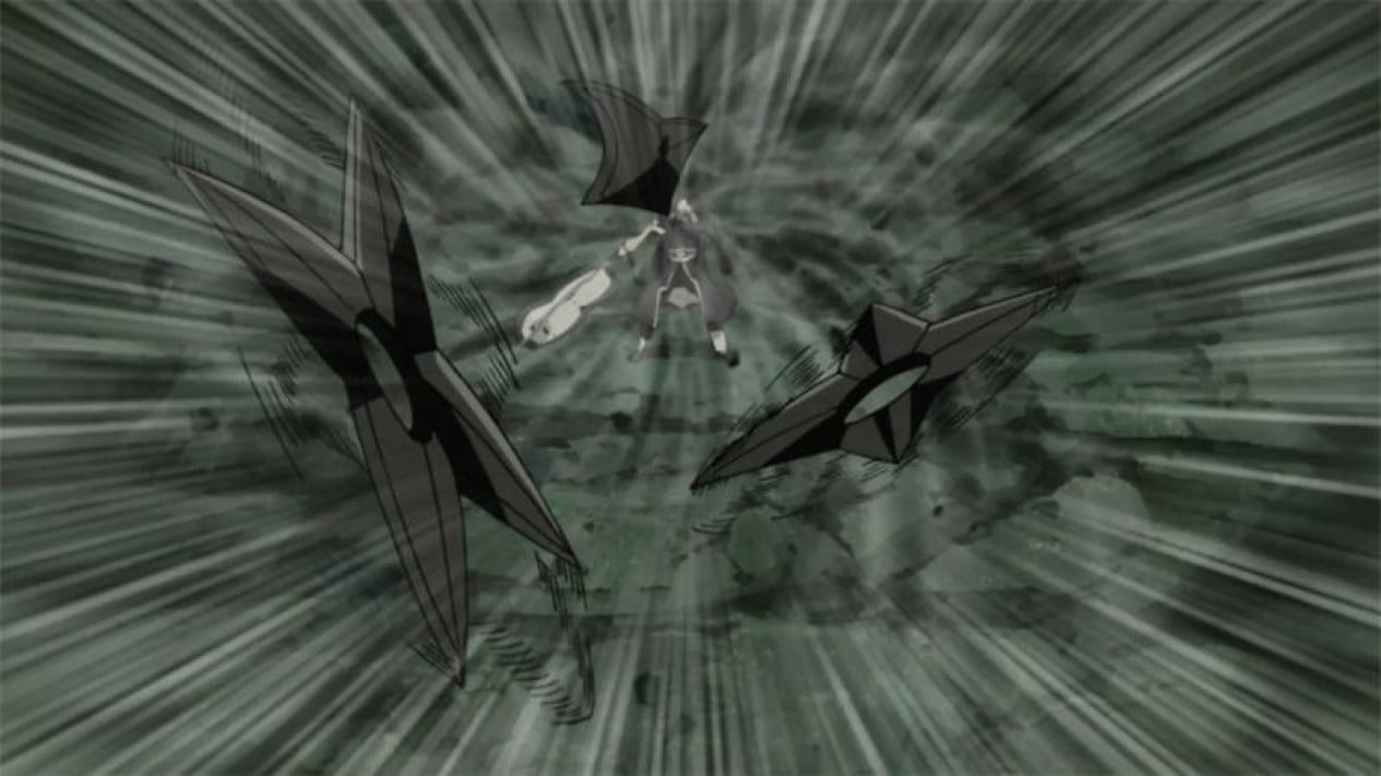 1. Kamui, 2. Shurikenjutsu, 3. Bakufu Ranbu, 4. Sashiki no Jutsu, 5. Gudodama