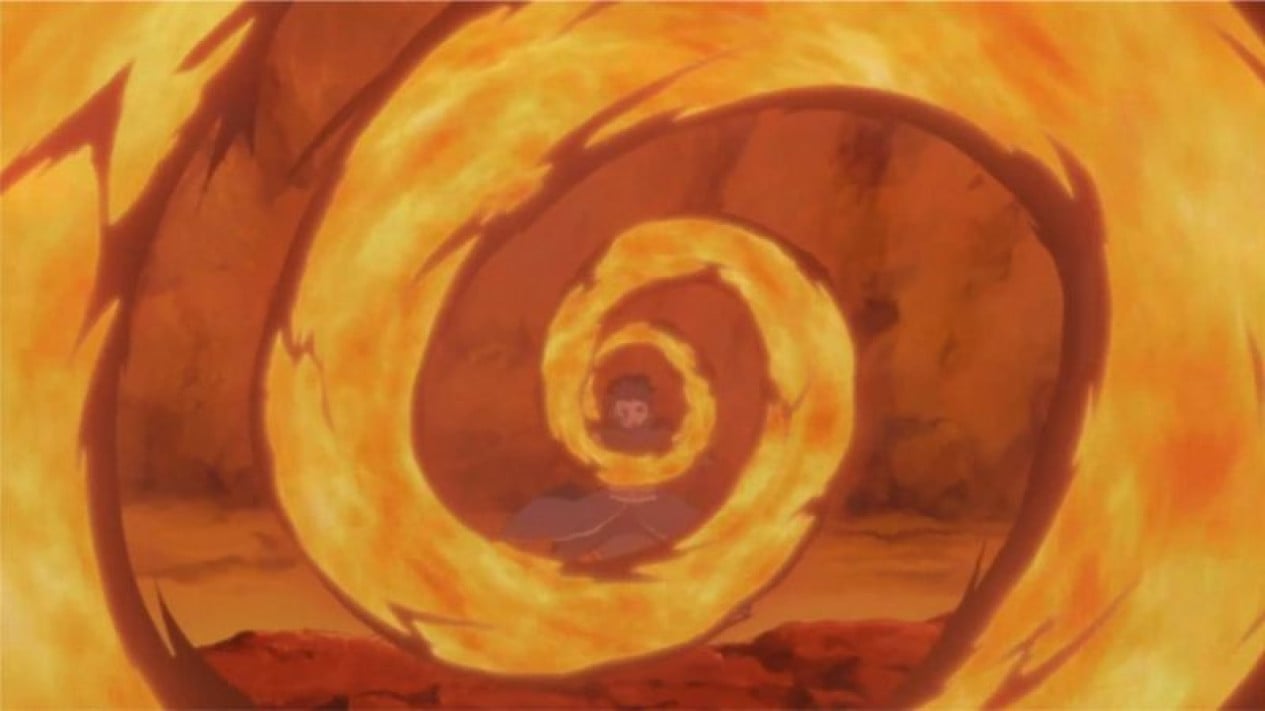 1. Kamui, 2. Shurikenjutsu, 3. Bakufu Ranbu, 4. Sashiki no Jutsu, 5. Gudodama