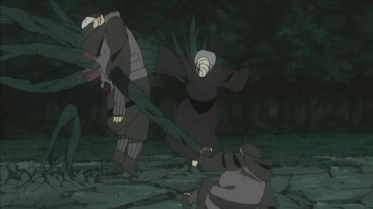 1. Kamui, 2. Shurikenjutsu, 3. Bakufu Ranbu, 4. Sashiki no Jutsu, 5. Gudodama