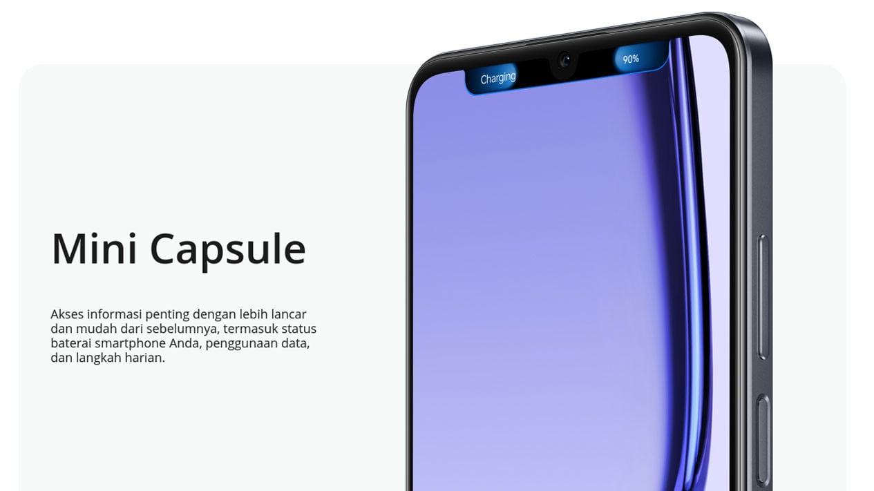 Fitur Mini Capsule Realme Note 50 #Realme, Desain Elegan ala iPhone 14 Pro, Fitur Mini Capsule yang Inovatif, Layar Jernih dan Refresh Rate 90Hz, Performa Andal untuk Aktivitas Sehari-hari, Kamera Handal untuk Mengabadikan Momen, Baterai Besar untuk Aktivitas Seharian, Harga Realme Note 50, Pilihan Tepat di Kelas Menengah