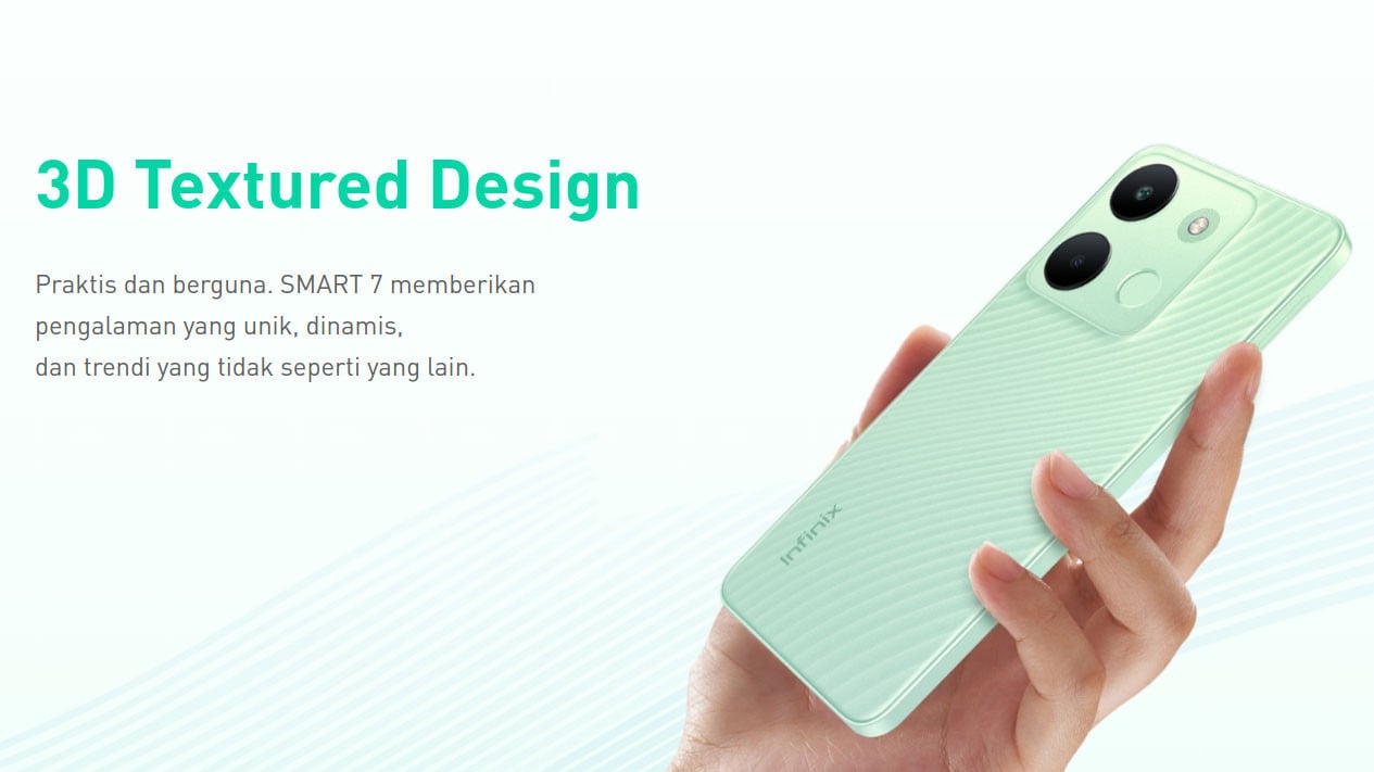 1. Desain Unik dengan Perlindungan Anti-Bakteri, 2. Kamera Depan dengan Flash untuk Swafoto Sempurna, 3. Memori Lega dan Extended RAM untuk Performa yang Lancar, 4. Triple Slot untuk Fleksibilitas Maksimal, 5. Keamanan Terjamin dengan Pemindai Sidik Jari, 6. Konektivitas Wi-Fi 5 untuk Internet yang Cepat