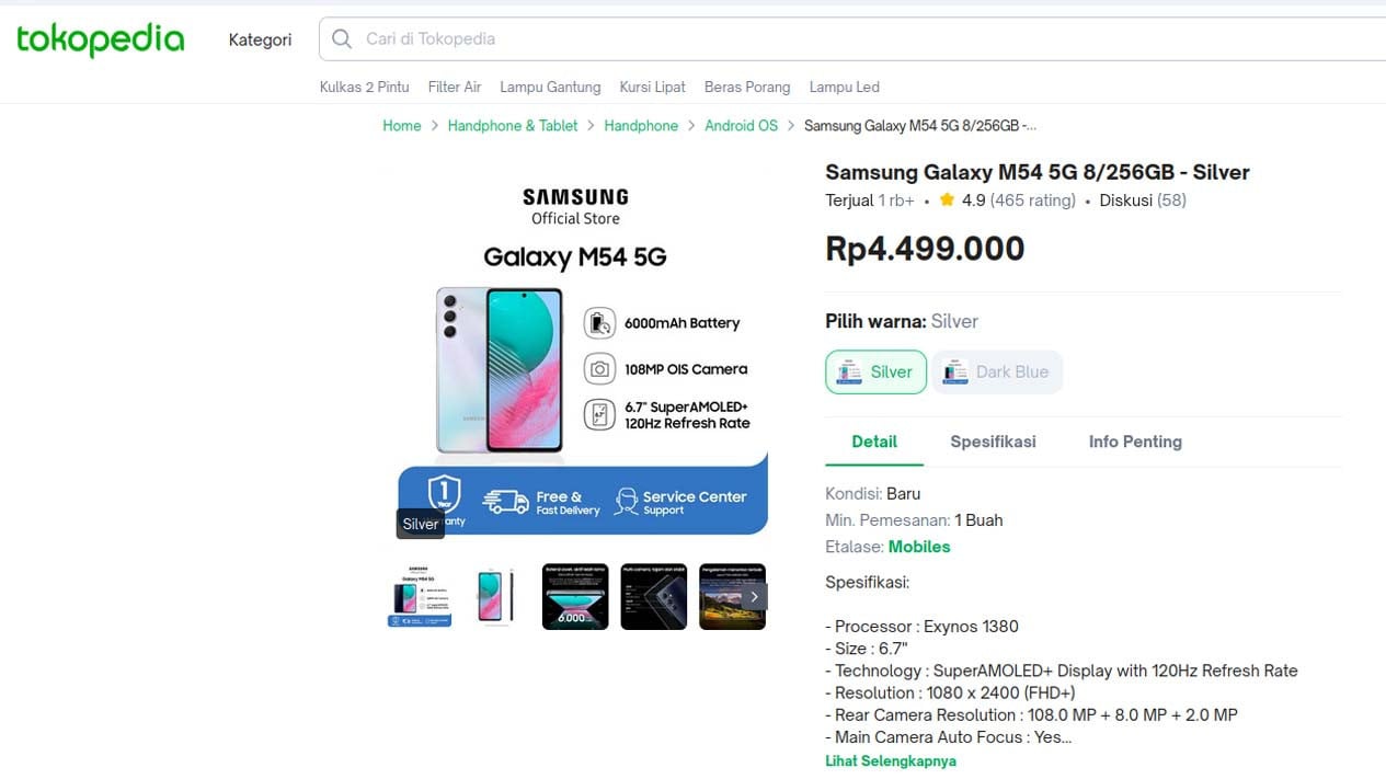 Spesifikasi Samsung Galaxy M54 5G, Performa dan Koneksi, Pengalaman Pengguna, Sistem Operasi dan Pembaruan, Fitur dan Spesifikasi Tambahan, Harga Samsung Galaxy M54 5G