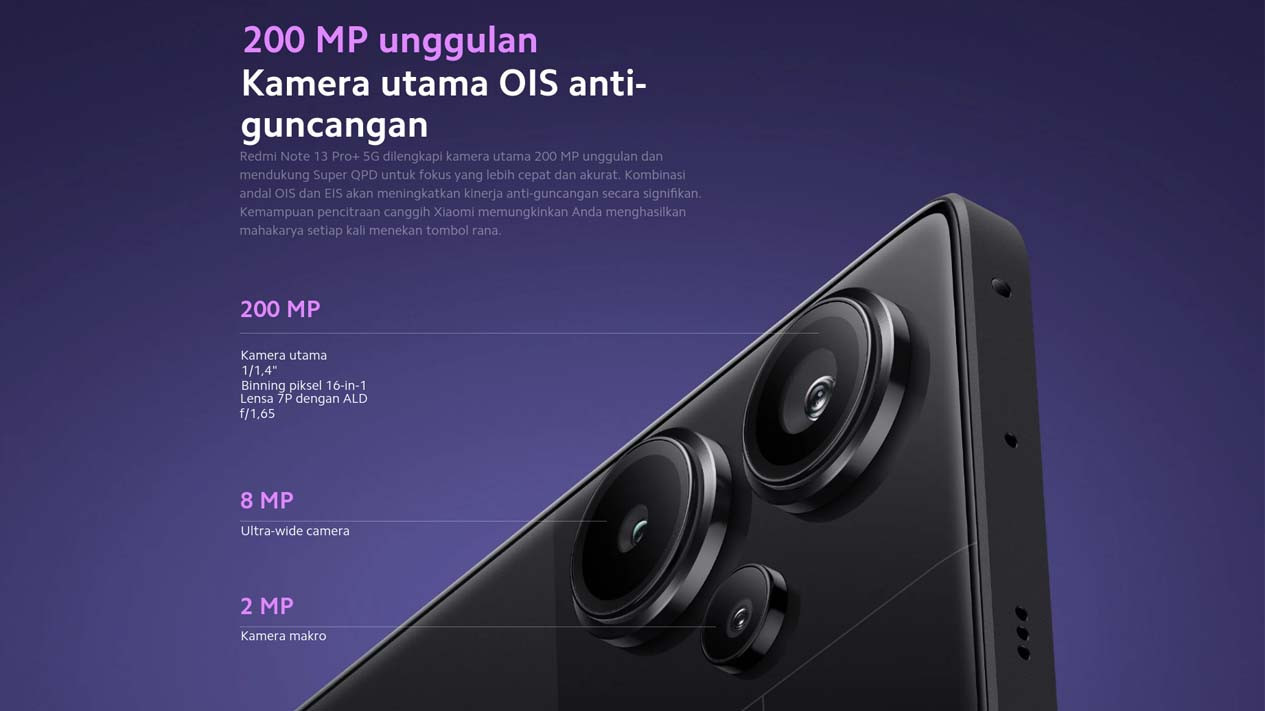 Kamera 200MP Redmi Note 13 Pro Plus: Foto Menawan, Detail Tajam, Performa Tinggi dengan Chipset MediaTek Dimensity 8100, Layar AMOLED dengan Refresh Rate 120Hz dan Baterai Tahan Lama, Desain Elegan dan Fitur Tambahan yang Menunjang Penggunaan, Harga Redmi Note 13 Pro Plus 5G yang Makin Terjangkau