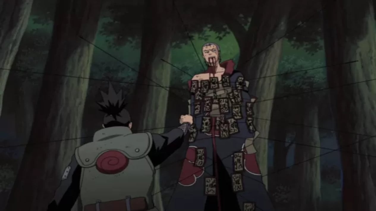 Shikamaru Nara vs Hidan, sasuke vs deidara , Might Guy vs Kisame Hoshigaki , Sakura Haruno dan Chiyo vs Sasori ,  Shikamaru Nara vs Hidan , Naruto Uzumaki vs Pain , Kakashi Hatake vs Obito Uchiha 