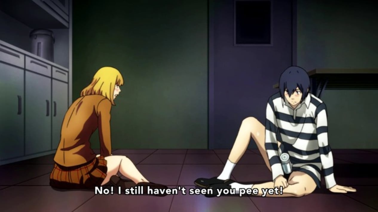 Prison School, Shougeki No Souma , Seikon no Qwaser , Domestic Na Kanojo , Highschool of the Dead , Prison School , DanMachi , Cross Ange: Tenshi to Ryuu no Rondo , Goblin Slayer , Momo Kyun Sword , High School DxD 