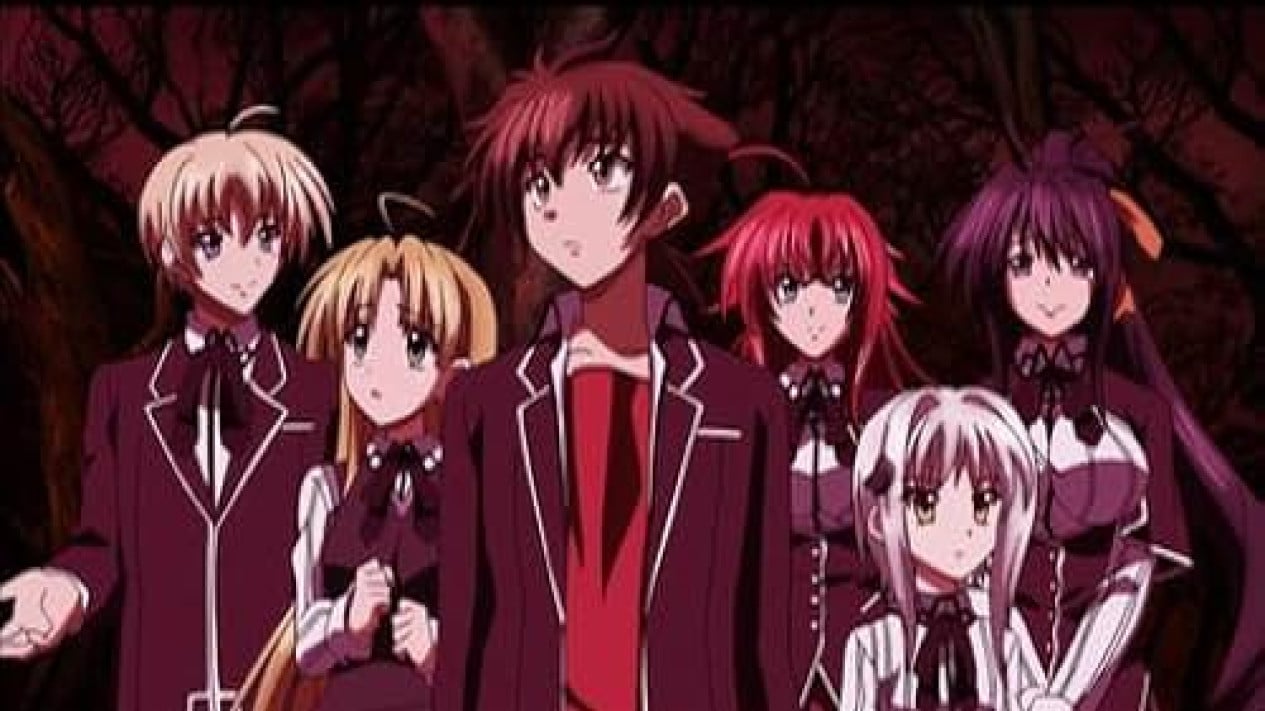 High School DxD, Shougeki No Souma , Seikon no Qwaser , Domestic Na Kanojo , Highschool of the Dead , Prison School , DanMachi , Cross Ange: Tenshi to Ryuu no Rondo , Goblin Slayer , Momo Kyun Sword , High School DxD 