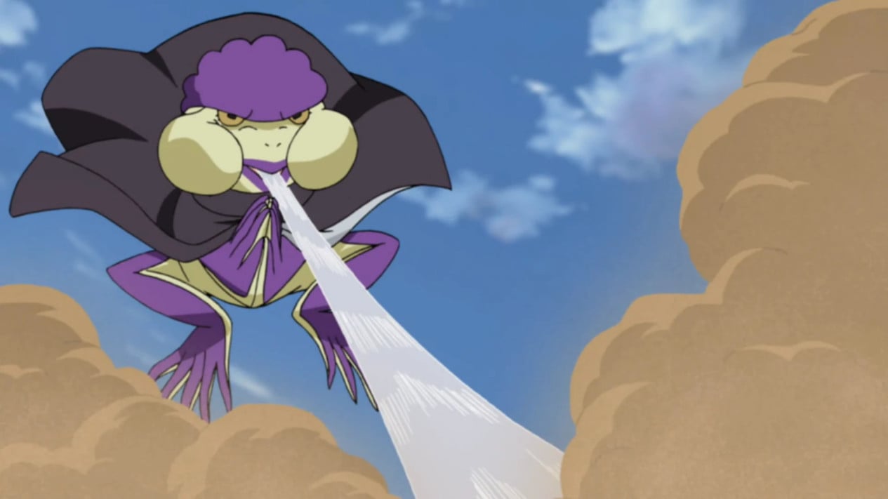 Shima, Fukasaku , Gamamaru , Gamabunta , Gamaken , Gamahiro , Gamakichi , Gamatatsu , Gamariki , Gamatama , Gamatora , Gamakou 