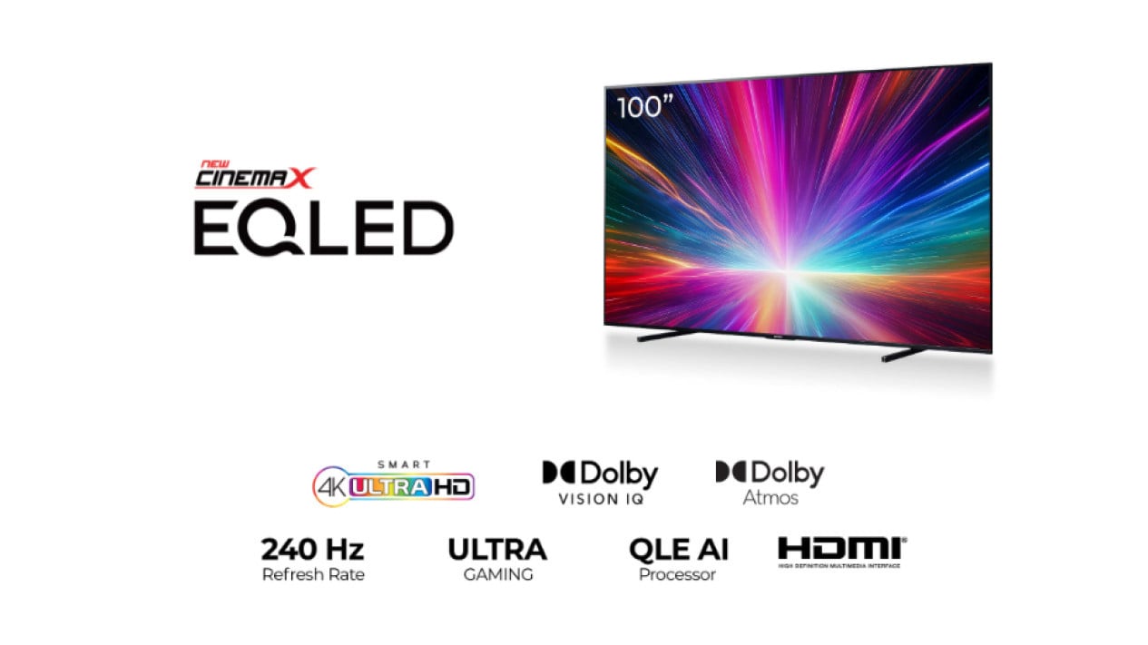 Polytron EQLED TV 100 Inch, Teknologi EQLED dan Quantum Dot yang Memukau, Polytron EQLED TV 100 Inch , Desain Elegan dan Dimensi Besar, Konektivitas dan Fitur Gaming Canggih, Harga dan Garansi Resmi