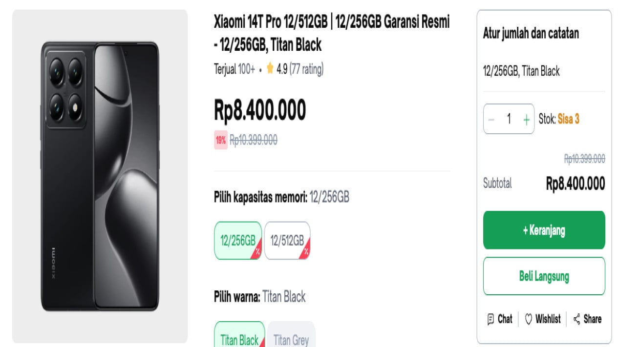Harga Terbaru Xiaomi 14T Pro 